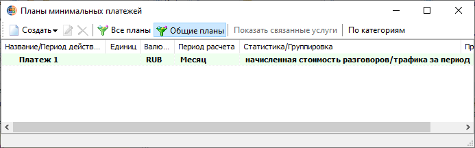 Планы минимальных платежей Планы минимальных платежей